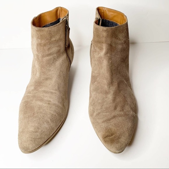 Aquatalia Suede Pointed Toe Booties SZ 10.5 - Picture 7 of 7